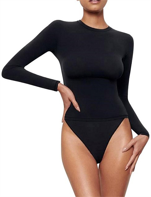 Skims Fits Everybody Long Sleeve T-shirt | David Jones | David Jones (Australia & New Zealand)
