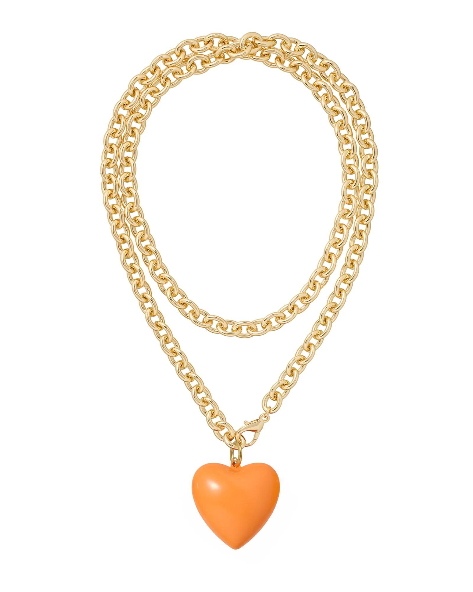 The Big Puffy Heart Charm Necklace | Roxanne Assoulin