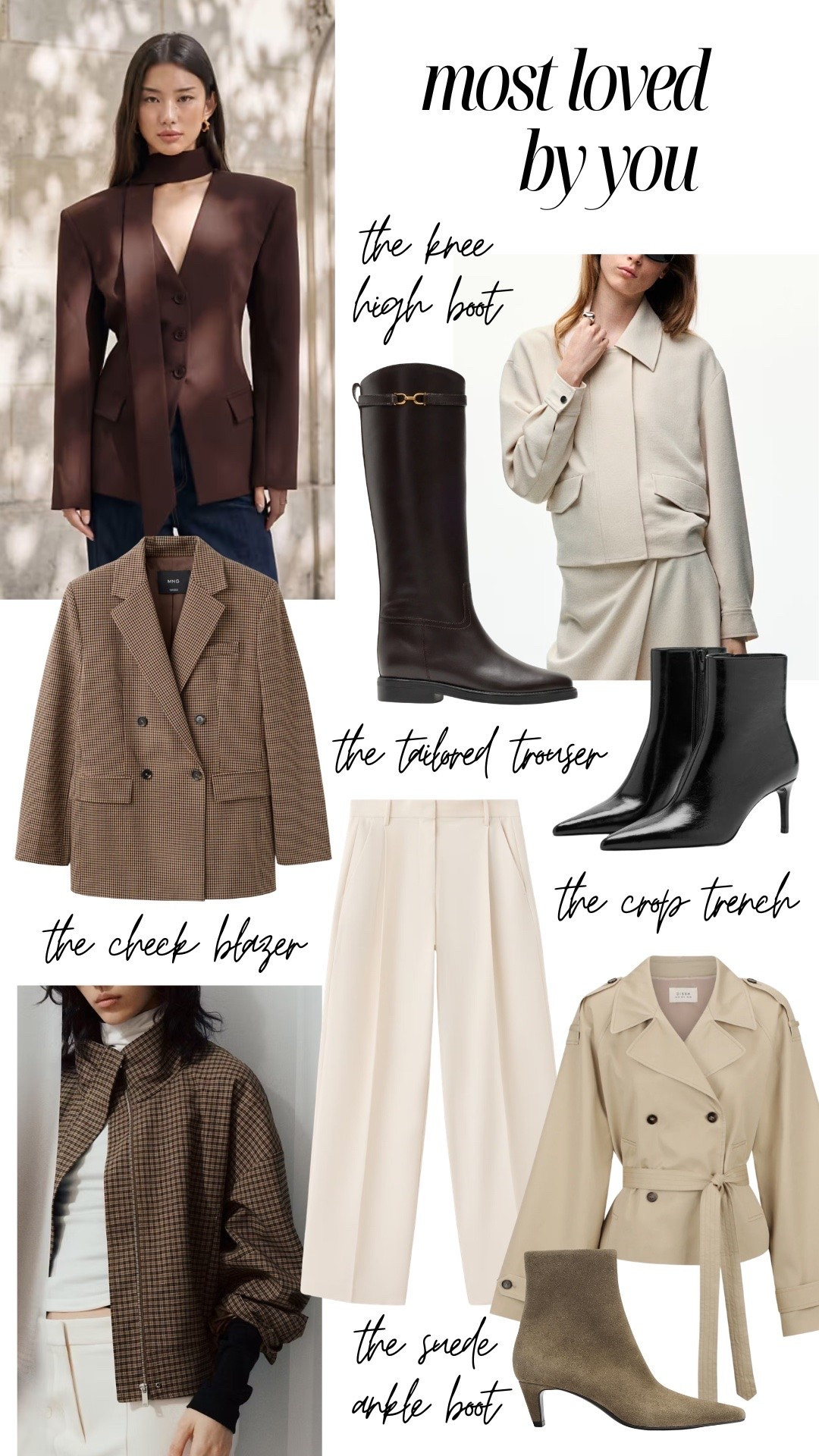Most loved by you 🤎 September autumn workwear, tailoring, blazers, jackets, crop trench coats, boots and knee high riding boots

#LTKFashionMonth #LTKautumn #LTKworkwear