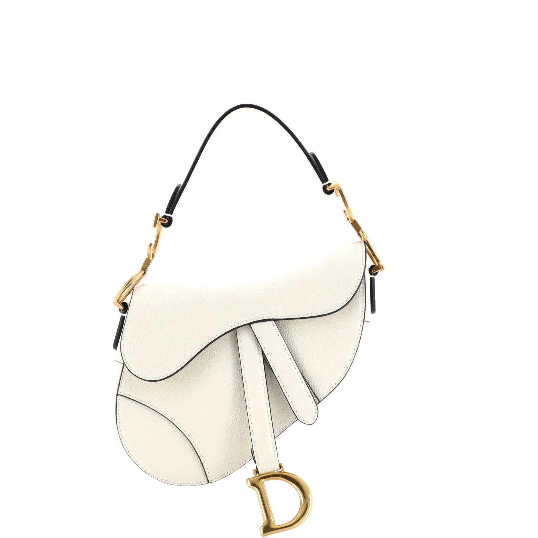 Pre-Loved Christian Dior Saddle Handbag Leather Mini | Zulily