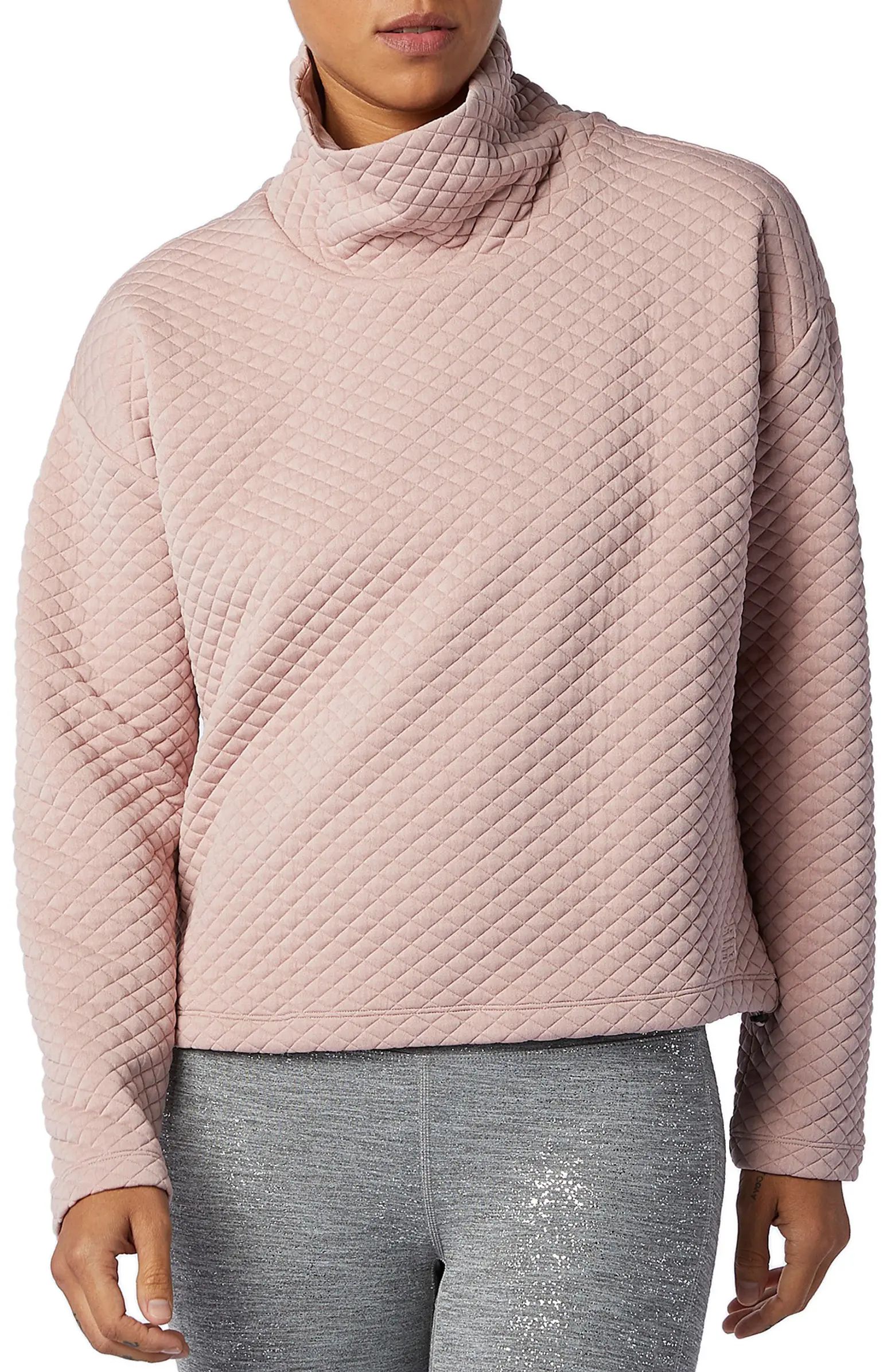 NB Heat Loft Funnel Neck Quilted Top | Nordstrom