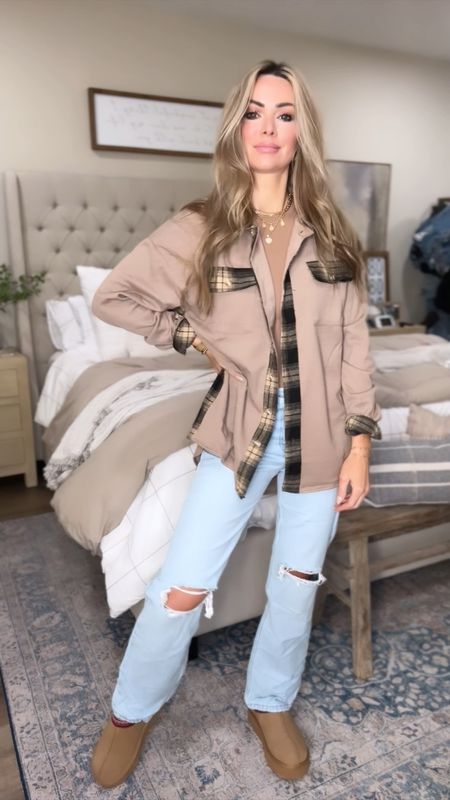 Casual outfit from Amazon!
Skims look for less bodysuit
Relaxed jeans on sale for cyber Monday size 26
Ugg look for less 
Waffle flannel size medium 
Amazon fashion 

#LTKfindsunder50 #LTKCyberWeek #LTKsalealert
