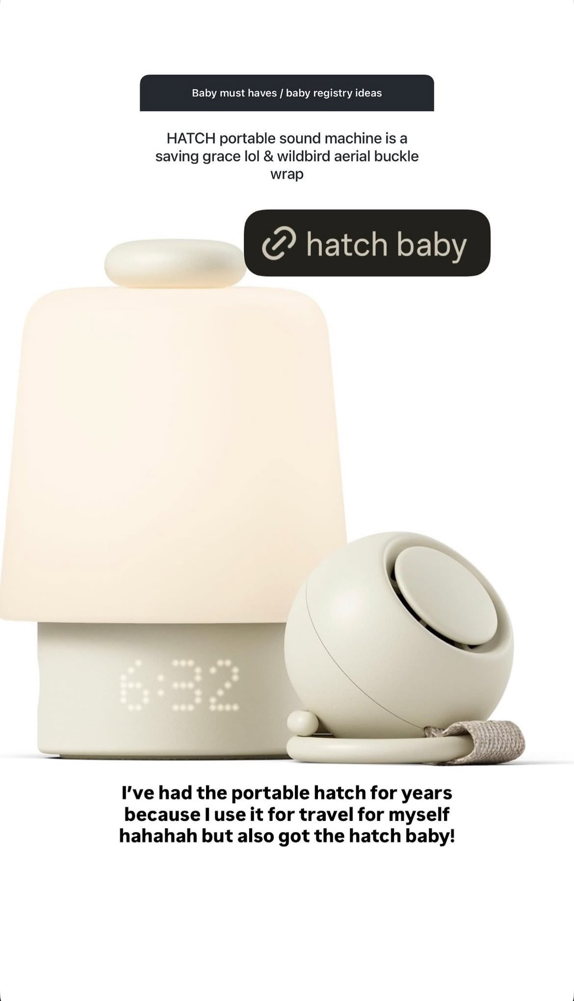 Baby Rec — Hatch Baby Sleep Bundle

I've had the portable hatch for years because I use it for travel for myself hahahah but also got the hatch baby!

#LTKBaby #LTKBump #LTKmomlife