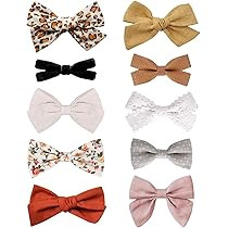 Baby Girl Hair Clips, Bows Barrettes Fully Lined Alligator Clip Hair Accessories for Little Girls To | Amazon (US)