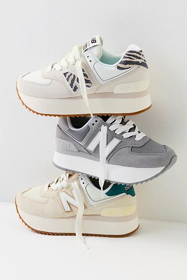 New Balance 574+ Sneakers by New Balance at Free People, Sea Salt / Moonbeam, US 7 | Free People (Global - UK&FR Excluded)