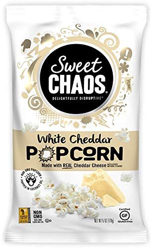 Sweet Chaos Popcorn, White Cheddar, 6 Ounce Bag | Amazon (US)