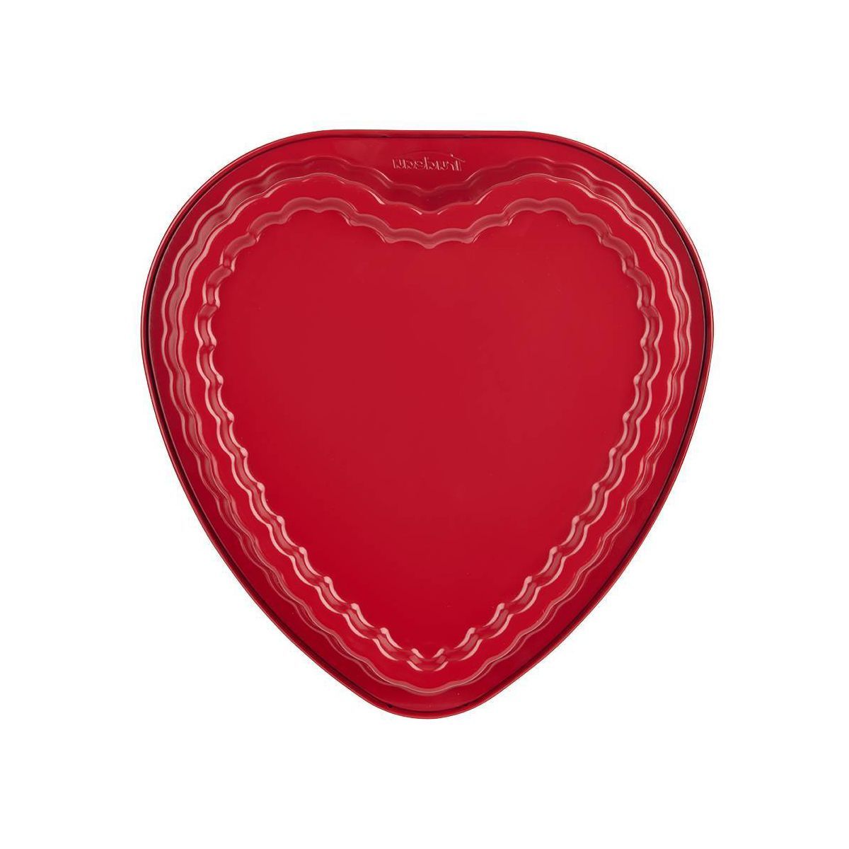 Trudeau 10.82" Metal Heart Shaped Baking Pan Red | Target