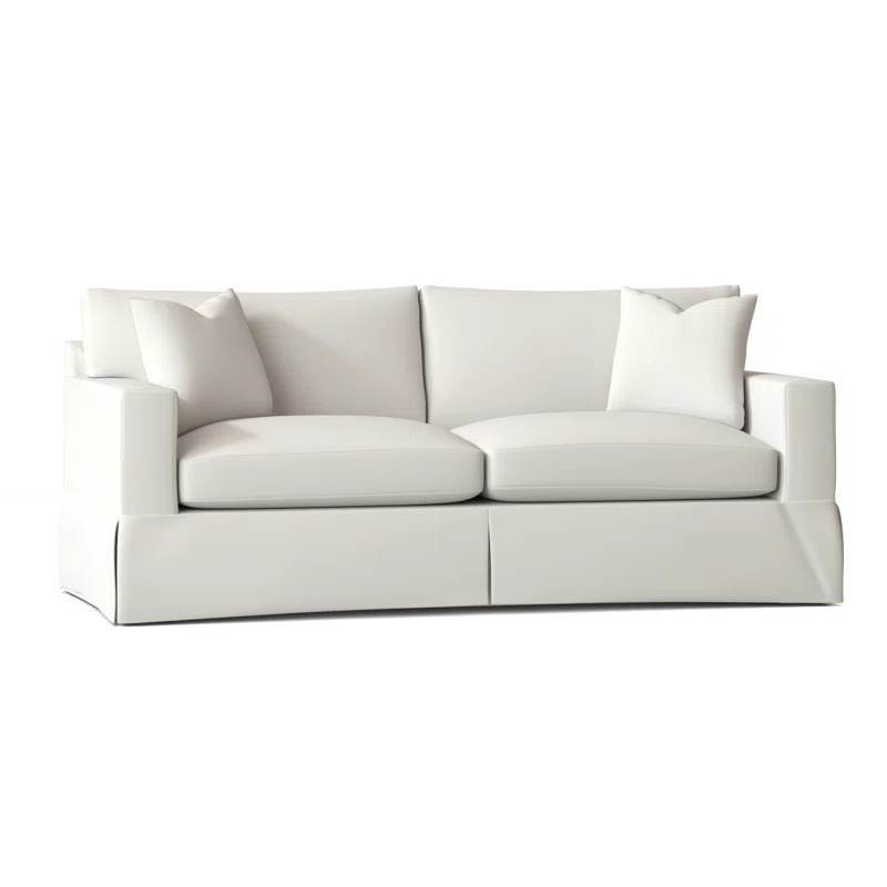 McCall 85" Square Arm Slipcovered Sofa with Reversible Cushions | Wayfair North America