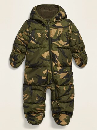 Unisex Camo-Print Quilted Water-Resistant Snowsuit for Baby | Old Navy (US)