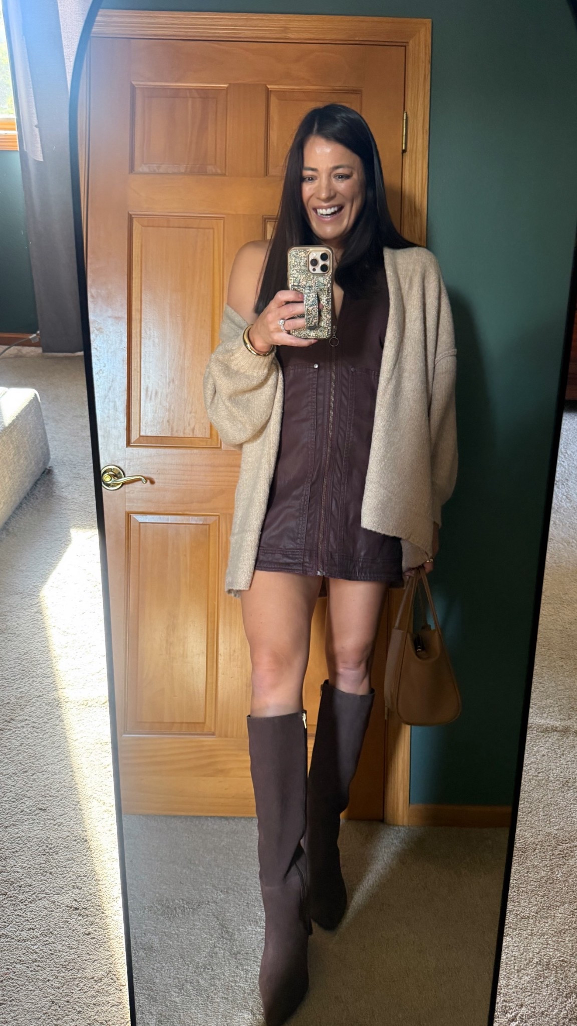 A moment for the boots 🤌🏽🤌🏽🤌🏽. I have a feeling these will be my fall boot of the season! I did my TTS. 

#LTKSeasonal #LTKShoeCrush