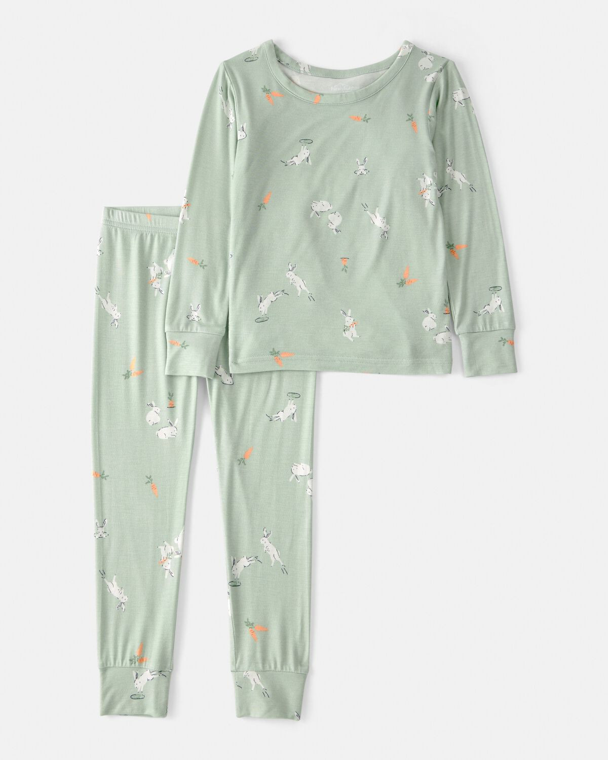 Toddler Easter Bunny PurelySoft 2-Piece Pajama Set - Green | Carter's Inc