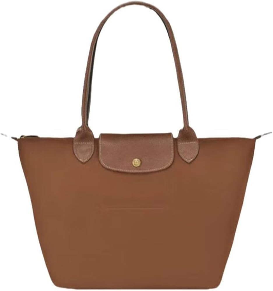 Women's Nylon Tote Bag, Large Capacity Waterproof Shoulder Bags, Spacious Handbag with Metal Zipp... | Amazon (US)