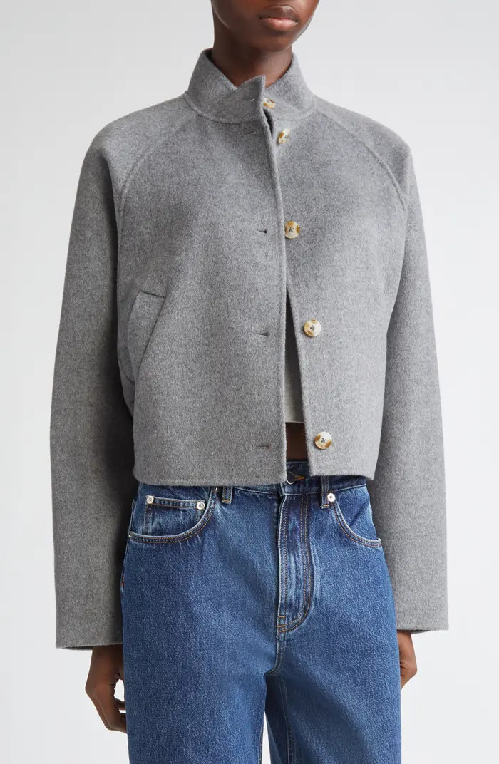 Nyma Wool & Cashmere Felt Crop Jacket | Nordstrom