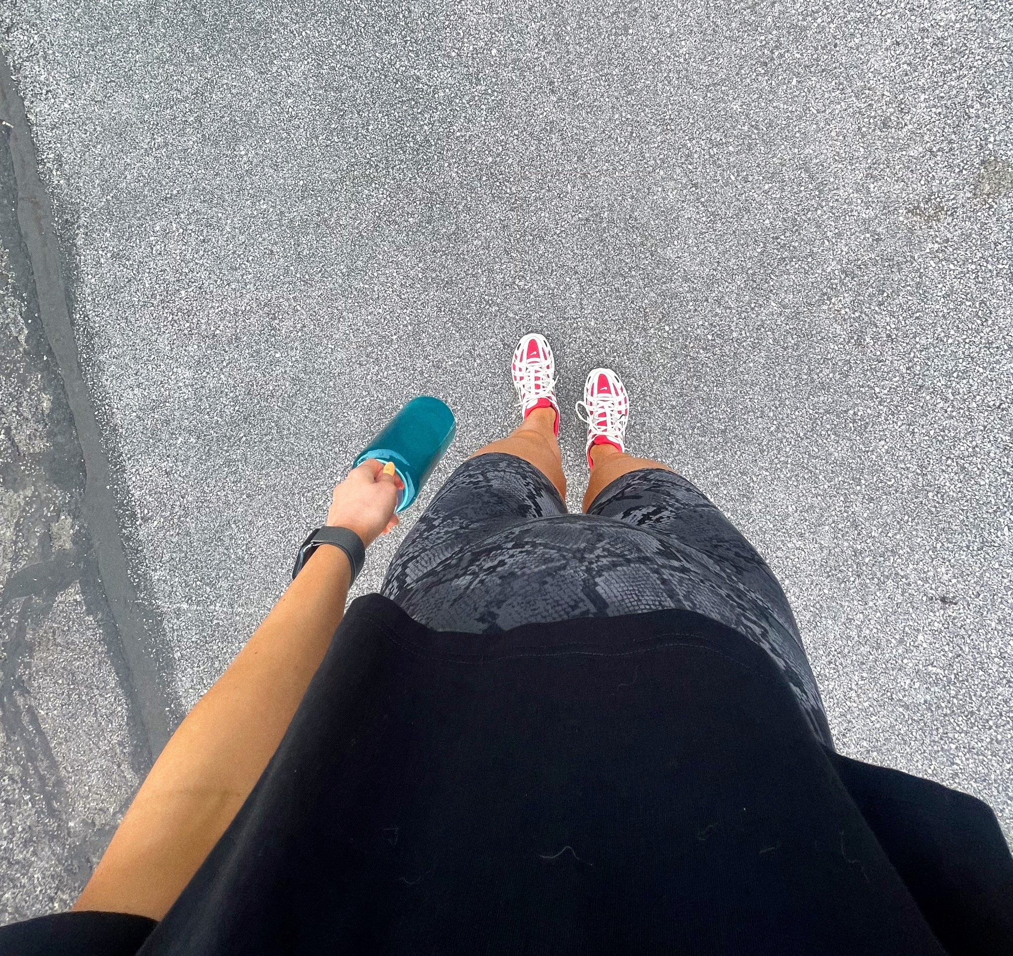 Had to do the 0.5 zoom for the post workout hot girl walk fit this morning. This set is so comfortable & super cute! 10/10

Side note, I should probably add more self-tanner to my hands.  I wash them so much that the tanner just fades so easily 🙃 I guess it’s not necessarily a bad thing, right? 😉 

• Black cropped short sleeve: Aerie (XS)
• Snake print bike shorts: Aerie (XS)
• Nike P6000 in color “University Red.”



#LTKFindsUnder100 #LTKActive #LTKSummerEdit