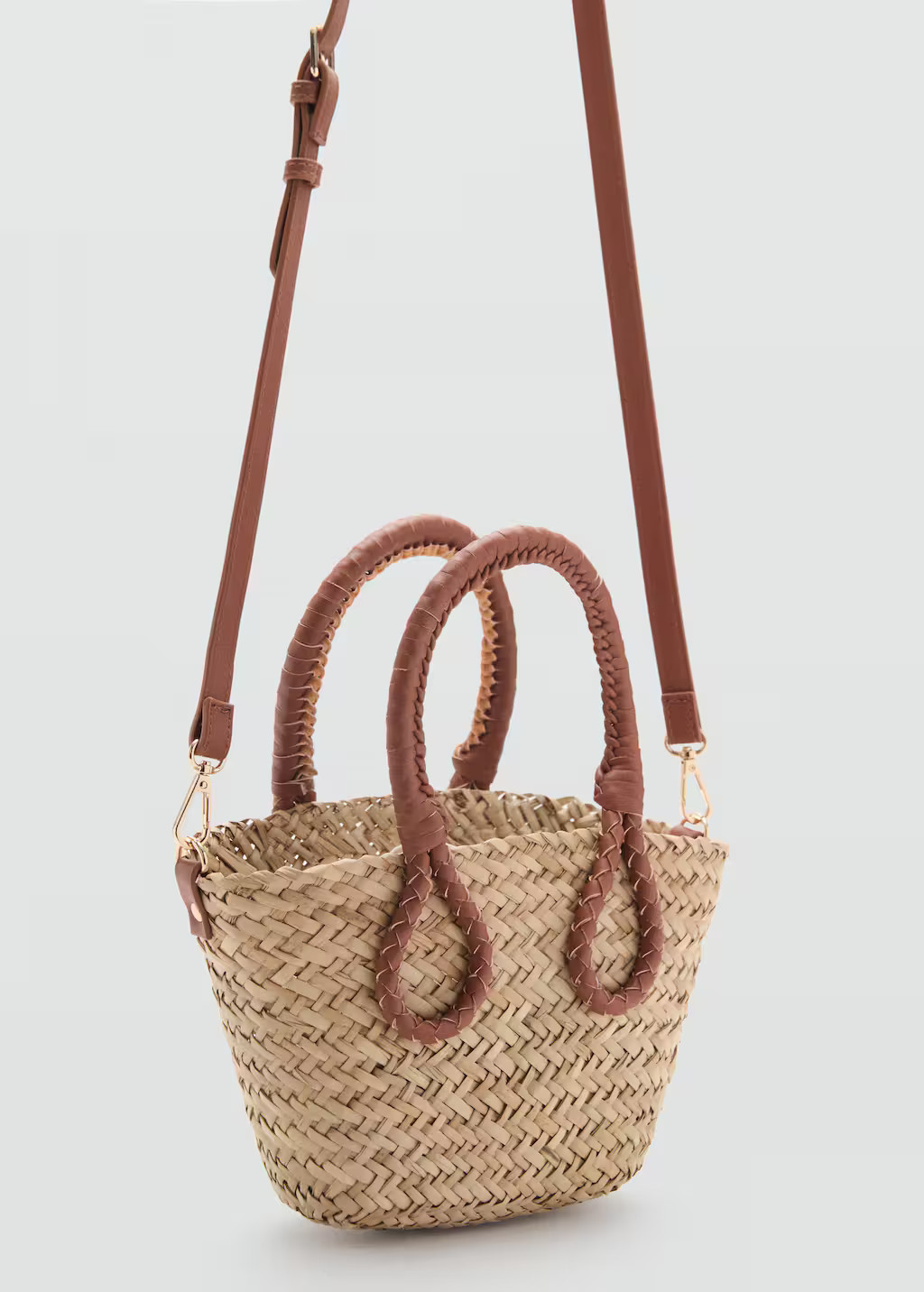 Mini straw basket sand - Teenage girl - One size - MANGO TEEN | Mango (US/MX/AU)
