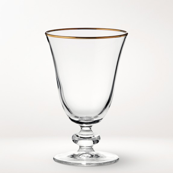 Gold Rim Goblets, 9-oz, Set of 4 | Williams-Sonoma