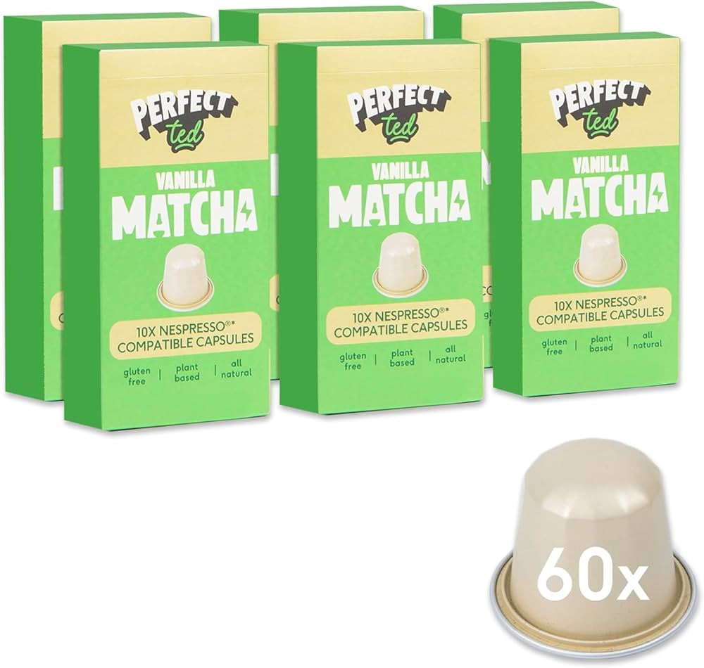 Perfect Ted Matcha Pods | Vanilla Matcha | 60 Pods Compatible with Nespresso® | Ceremonial Grade... | Amazon (UK)