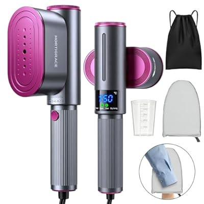Travel Steamer for Clothes, 2-in-1 Steam Iron & Garment Steamer with Fast Heat-Up, 1… | Amazon (US)