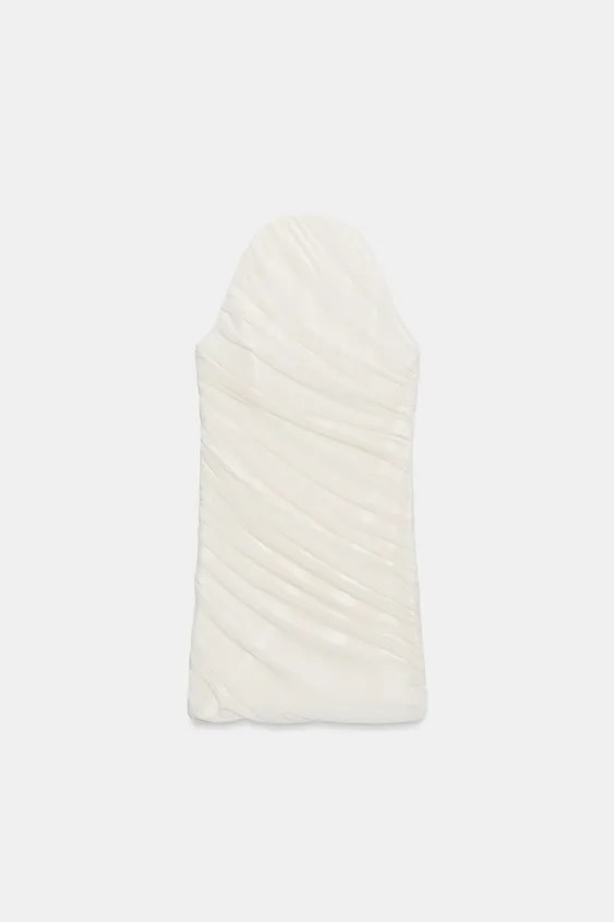 CONTRAST TULLE MINI DRESS | Zara US
