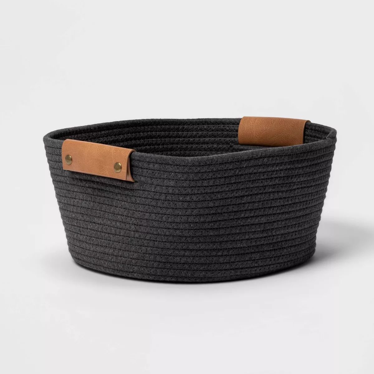 13" Small Coiled Rope Warm Gray Charcoal - Brightroom™ | Target