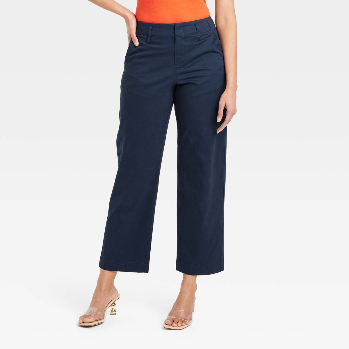 Women's High-Rise Straight Ankle Chino Pants - A New Day™ | Target