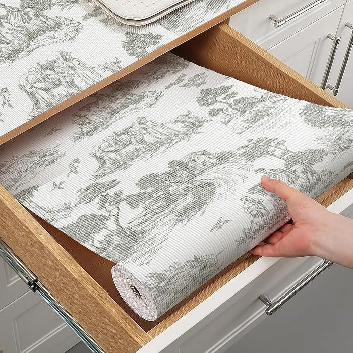 Tatyanna Shelf Liner for Kitchen Cabinets Non Adhesive Drawer Liner Non Slip Cabinet Liner Strong... | Amazon (US)