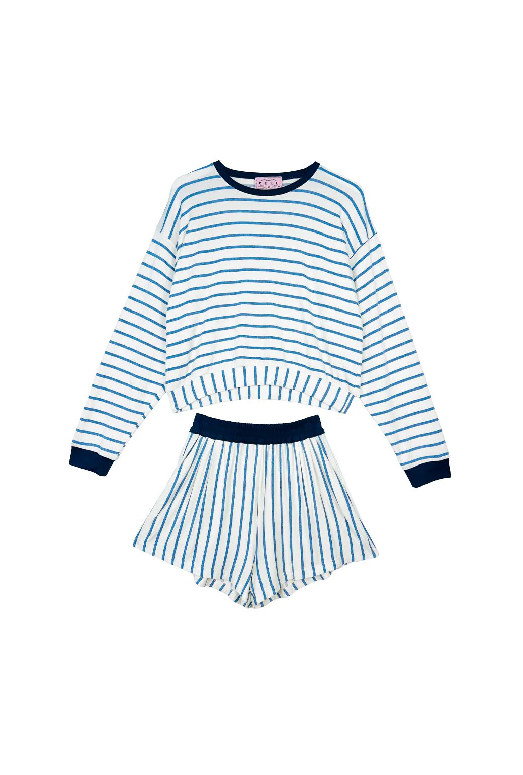 Buru x Jaimie Dewberry Pullover Set - Blue Stripe | Shop BURU