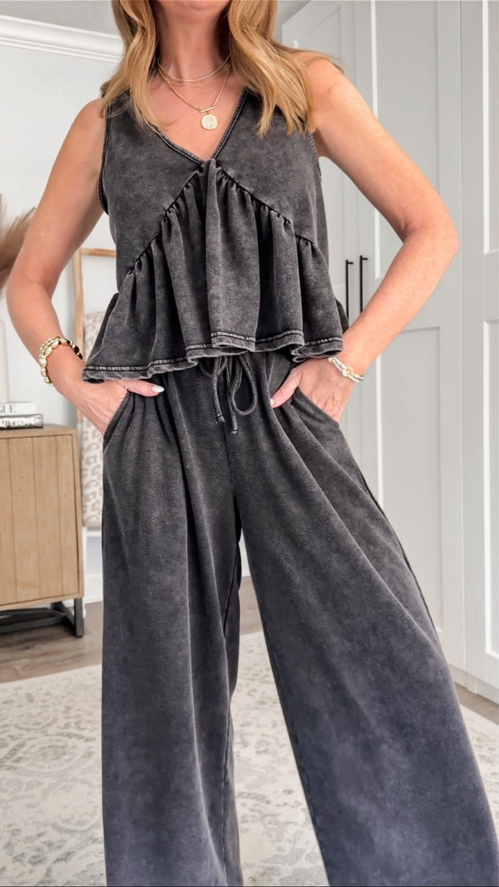 This is one of those Amazon outfits you’d NEVER guess was Amazon. 👀

Comment WANT and I’ll send you the outfit details. 🖤

The quality, the washed black finish, the flowy wide-leg pants, the matching top—it all looks and feels so much more expensive than it is. And this is exactly the kind of outfit I want this time of year: lightweight enough to wear now, but the darker wash makes it an easy summer-to-fall transition outfit. Add a denim jacket when it cools down and you’re set.

If you love elevated casual outfits, designer-inspired Amazon fashion, matching sets, comfortable chic outfits, summer to fall fashion, Amazon fashion finds and pieces that give you that expensive look for less, this one is GOOD.

#AmazonFashion #AmazonFashionFinds #SummerToFallStyle #ElevatedCasual #AffordableFashion
