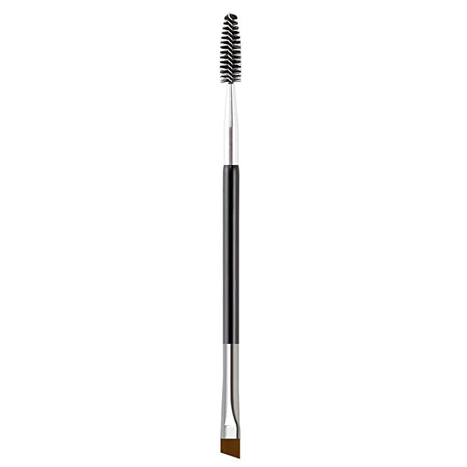Duo Eyebrow Brush - KINGMAS Professional Angled Eye Brow Brush and Spoolie Brush (Black) | Amazon (US)