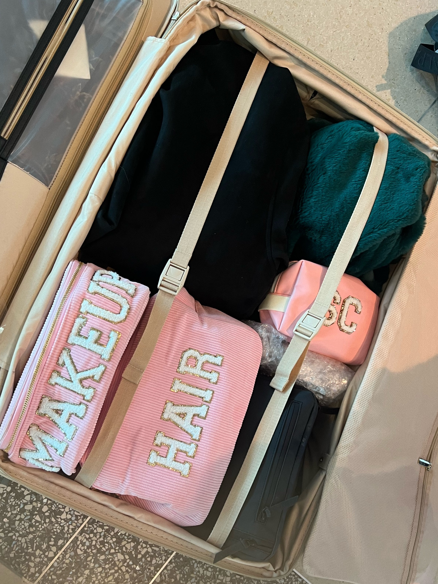 Travel essentials - individual packing cubes / cosmetic bags to keep you organized and if anything explodes, it only does so inside its bag which can be easily wiped clean and not on your clothes. Support small business KenzKustomz and use code sarahrose10 for 10% off 

#LTKFind #LTKtravel