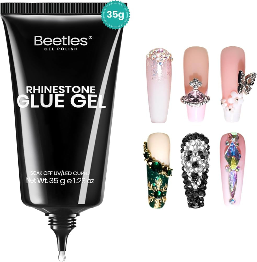 Beetles 35ML Rhinestone Glue for Nails Gel Polish, Gel Nail Glue for Christmas Decoration Super S... | Amazon (US)
