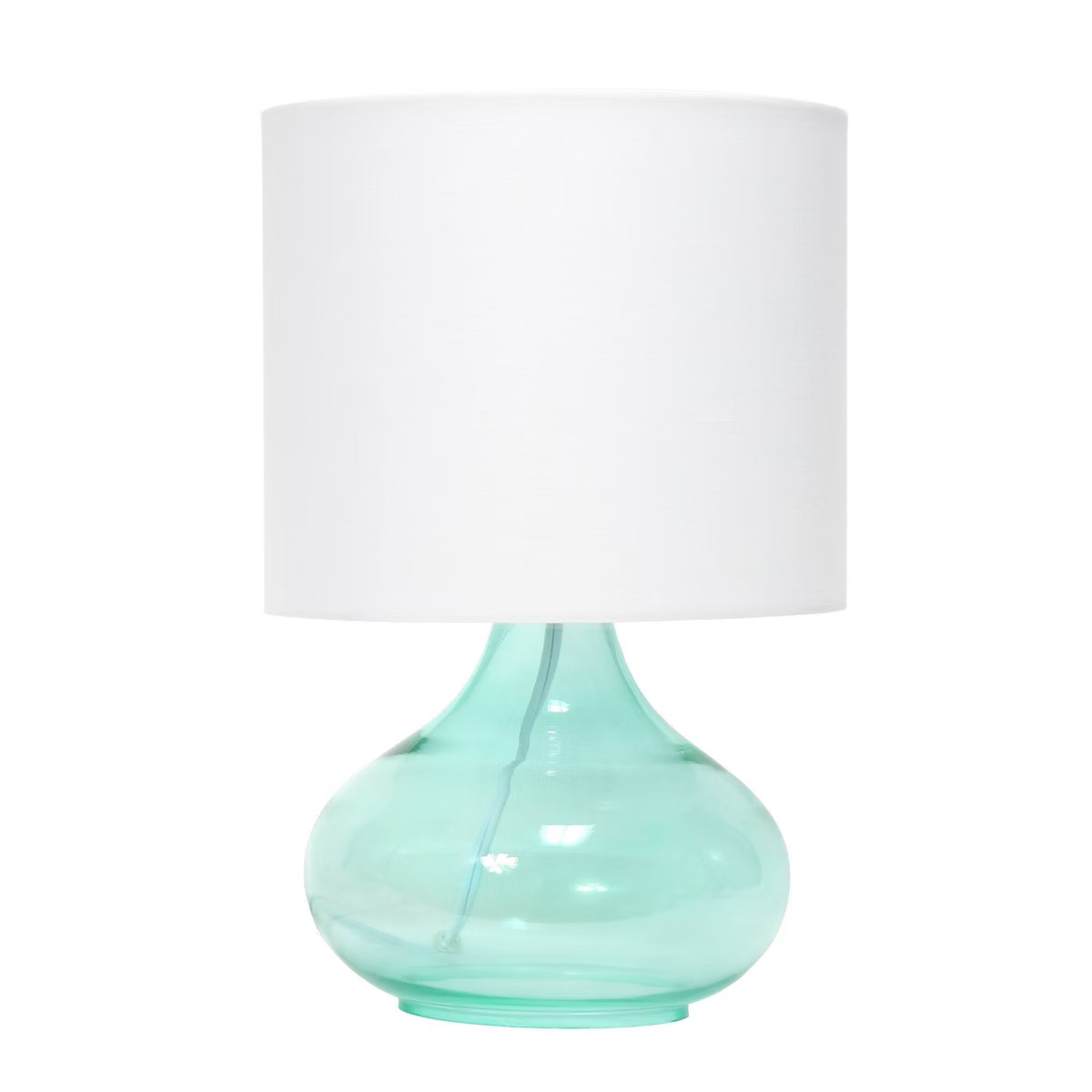 Glass Raindrop Table Lamp with Fabric Shade - Simple Designs | Target