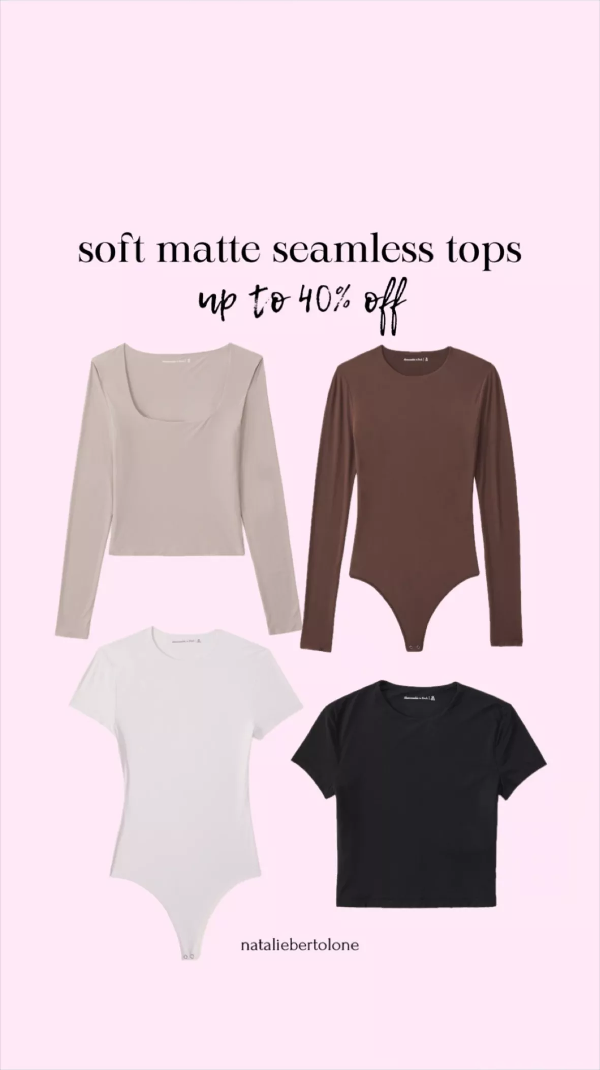 Soft Matte Seamless Tee Bodysuit curated on LTK