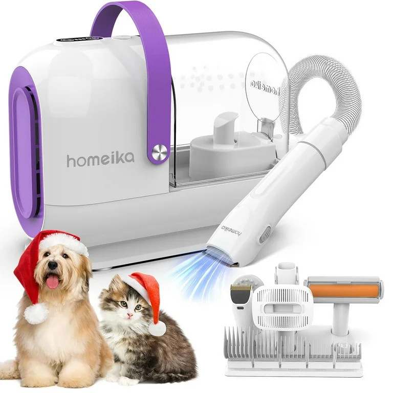 Homeika 3L Pet Grooming Kit & Dog Hair Vacuum, 99% Pet Hair Suction Pet Vacuum Groomer with 7 Pet... | Walmart (US)