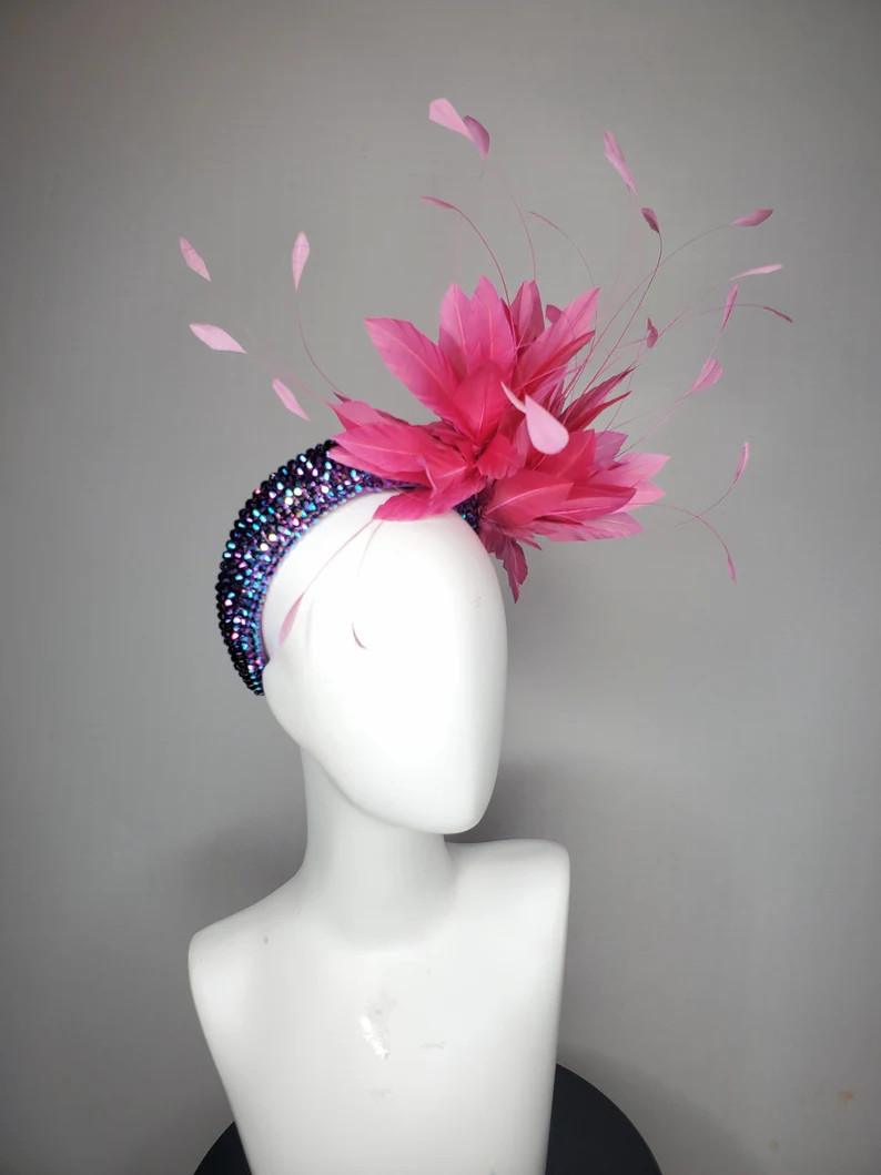 Kentucky derby hat fascinator swarovski crystal rhinestone | Etsy | Etsy (US)