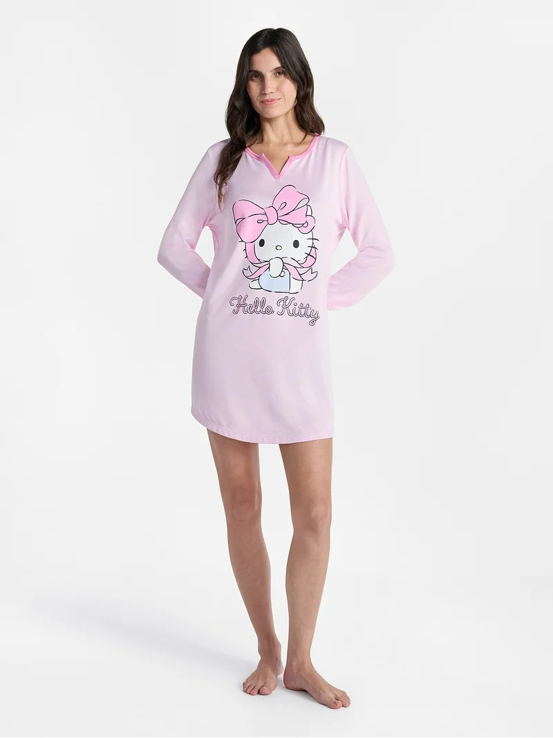 Hello Kitty Women's Valentine's Day Sleepshirt, Sizes XS-3X | Walmart (US)
