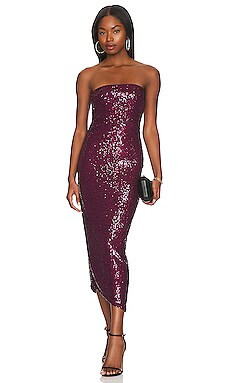 House of Harlow 1960 x REVOLVE Sarai Midi Dress in Deep Magenta from Revolve.com | Revolve Clothing (Global)