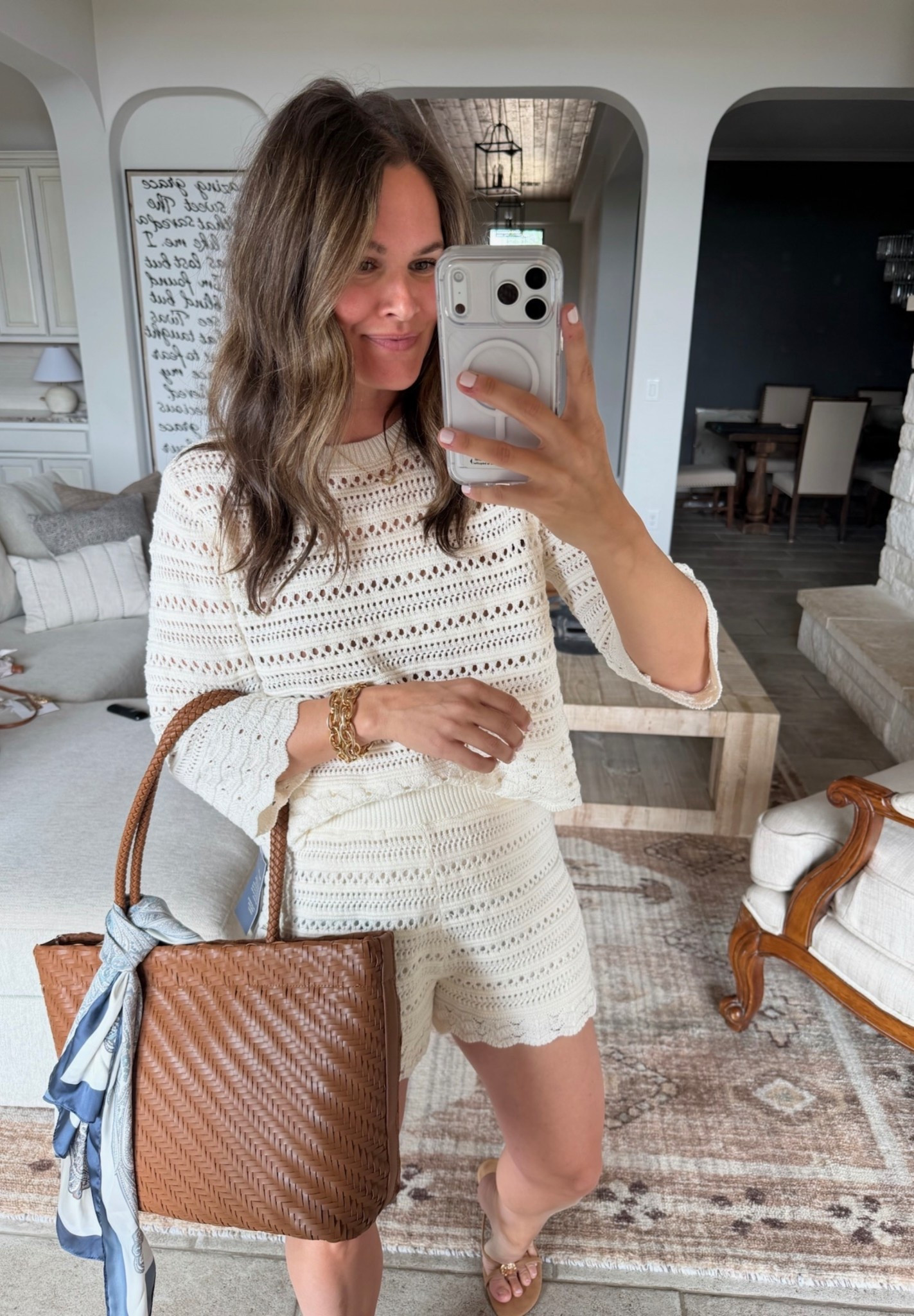 Obsessed with this crochet set paired with my favorite brown woven tote  bag! It’s such a fun textured look and the perfect outfit for a summer vacation day or resort dinner. 

#LTKdayinmylife #LTKootd #LTKselfcare