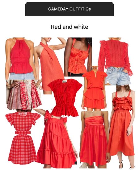 Red gameday looks 

// college football, football season, game day outfits

#LTKU #LTKworkwear #LTKSeasonal
