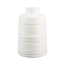 Holden White Ribbed Vase + Reviews | Crate and Barrel | Crate & Barrel