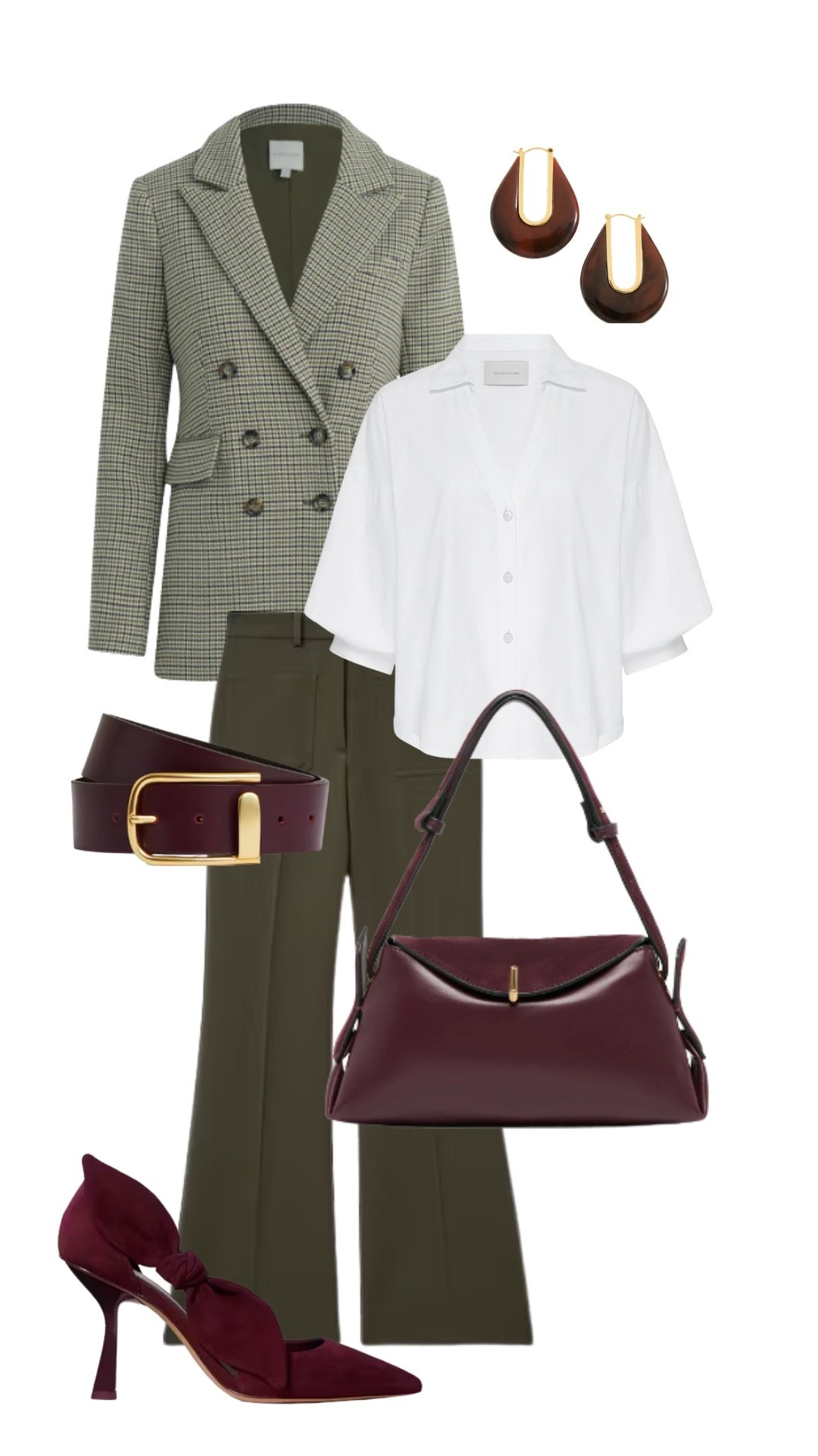 Burgundy and Olive outfit inspired 

#LTKWorkwear #LTKSeasonal #LTKStyleTip