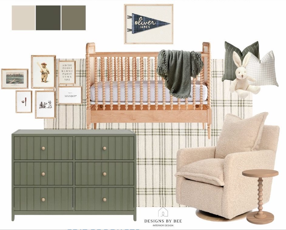 Green nursery design with a vintage flair! This green nursery dresser is new and under $400?! Such a steal. 

Boy nursery, nursery decor, crib, wood crib, nursery chair, nursery artwork, nursery wall decor, baby boy

#LTKHome #LTKBaby #LTKKids

#LTKFindsUnder50 #LTKFamily #LTKFindsUnder100