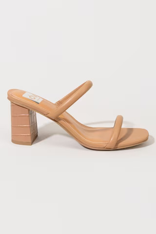 Women's DV by Dolce Vita Halsty Double Band Mules in Tan by Francesca's - Size: 6.5 | Francesca's