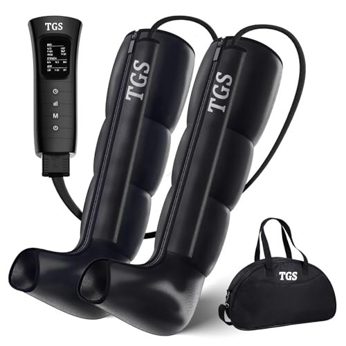 TGS Leg Massager for Circulation And Pain Relief Leg Compression Boots for Circulation Professional Leg Recovery Compression System Full Leg Circulation Machine - Reduces Muscle Fatigue for Athletes | Amazon (US)