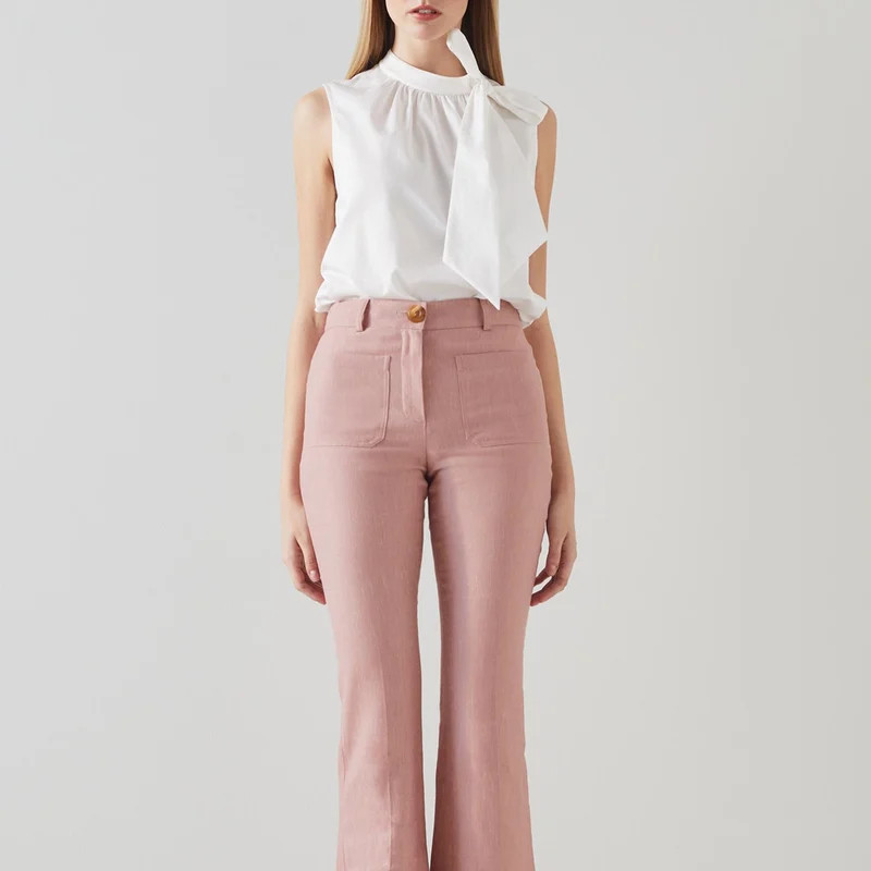 L.K. Bennett Avery Pink Trouser - Pink | Verishop