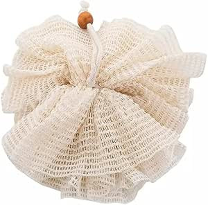 Biodegradable Organic Natural Ramie Bath Puff Mesh, Organic Ramie Pouf Bath Sponge, Ramie Loofah,... | Amazon (US)