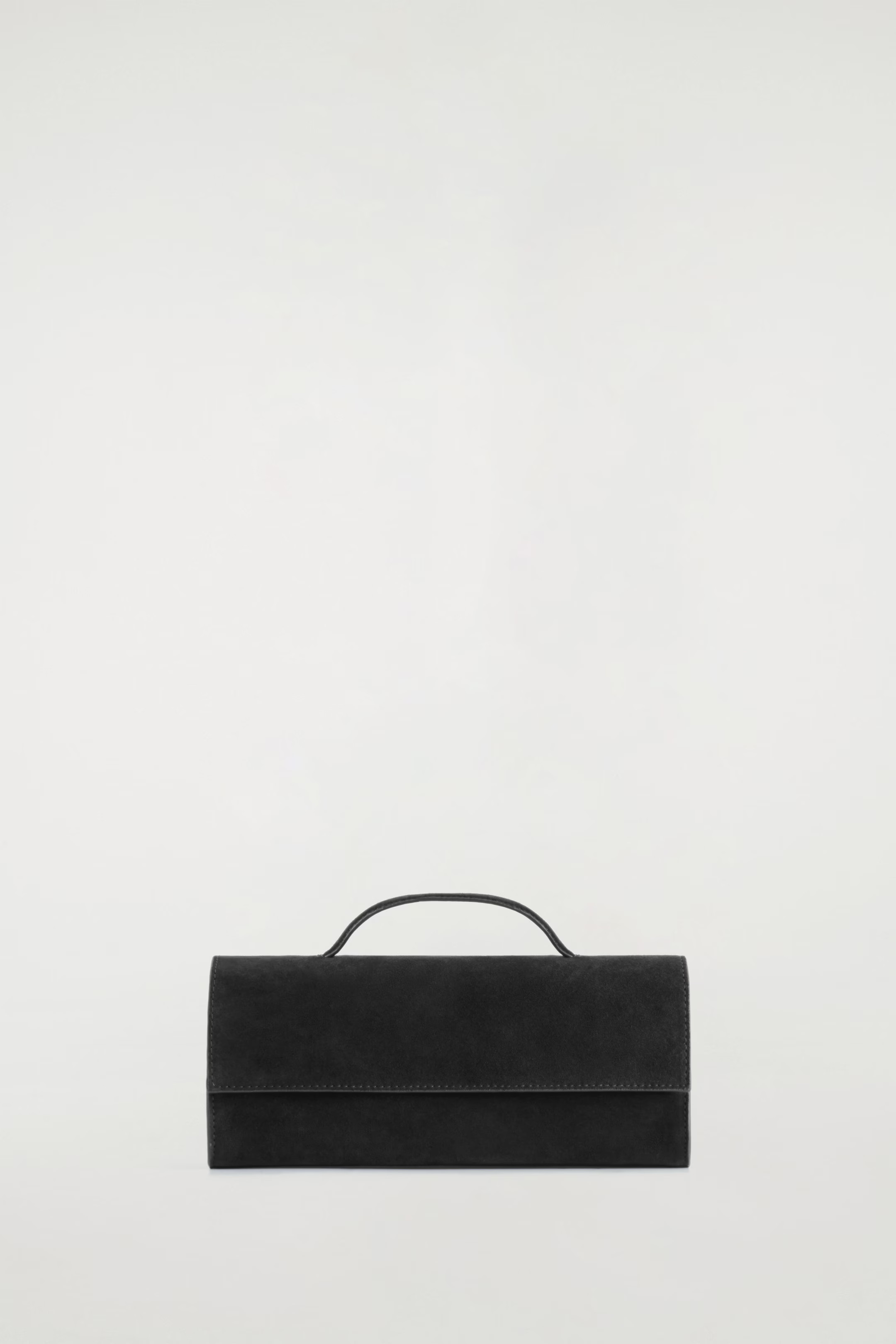 GALLERY CLUTCH BAG - SUEDE - BLACK | COS | COS (EU)