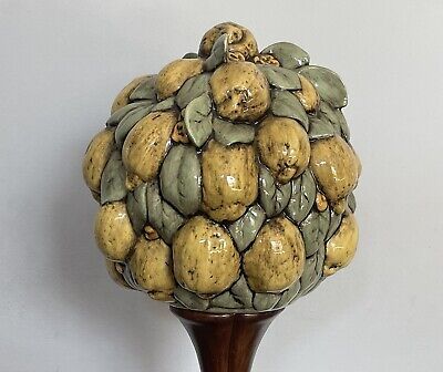 Vintage MCM Italian Majolica Lemon Topiary Ceramic Tree Centerpiece 21” Tall  | eBay | eBay US