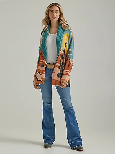 Women's Wrangler Retro® Desert Cardigan in Multicolor | Wrangler