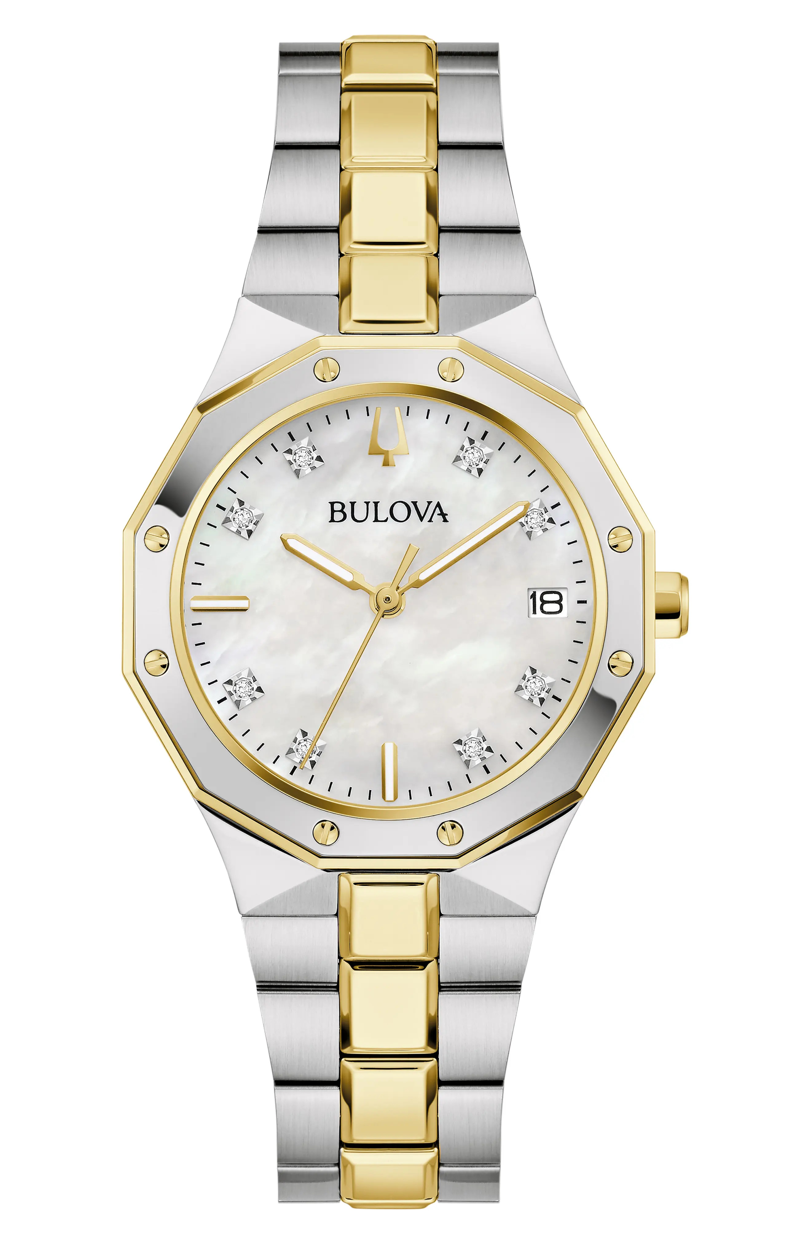 BULOVA Classic Prestige Diamond Bracelet Watch, 32mm x 32mm (Women) | Nordstrom | Nordstrom